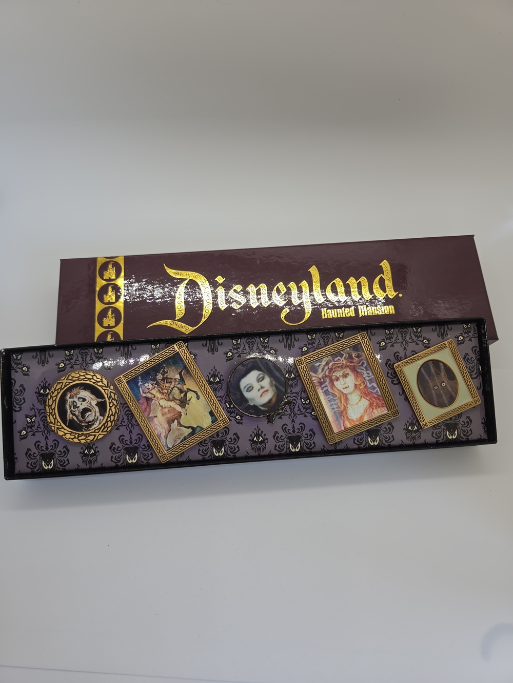 Disneyland 50th Anniversary Haunted Mansion Lenticular Pin Set, Limited Edition